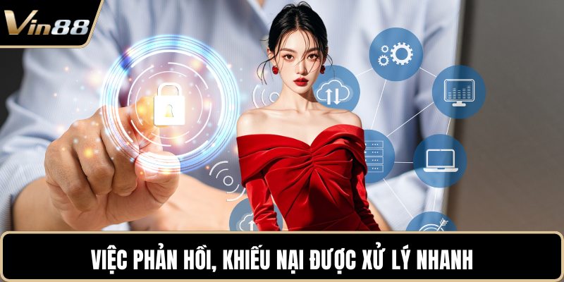 Việc phản hồi, khiếu nại được xử lý nhanh